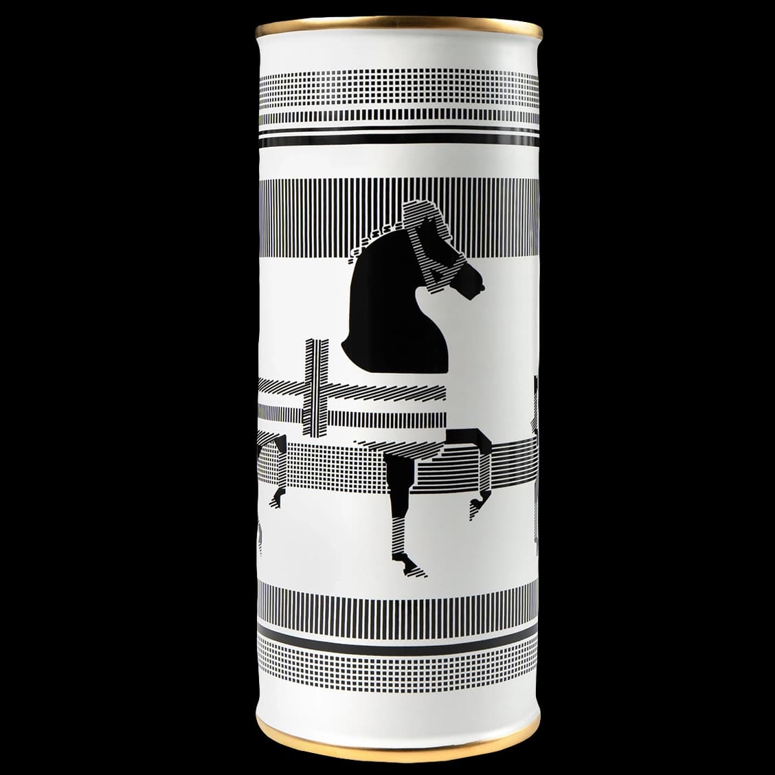 Aurora Arneson vases in white and black, shown in a product front view as image 1