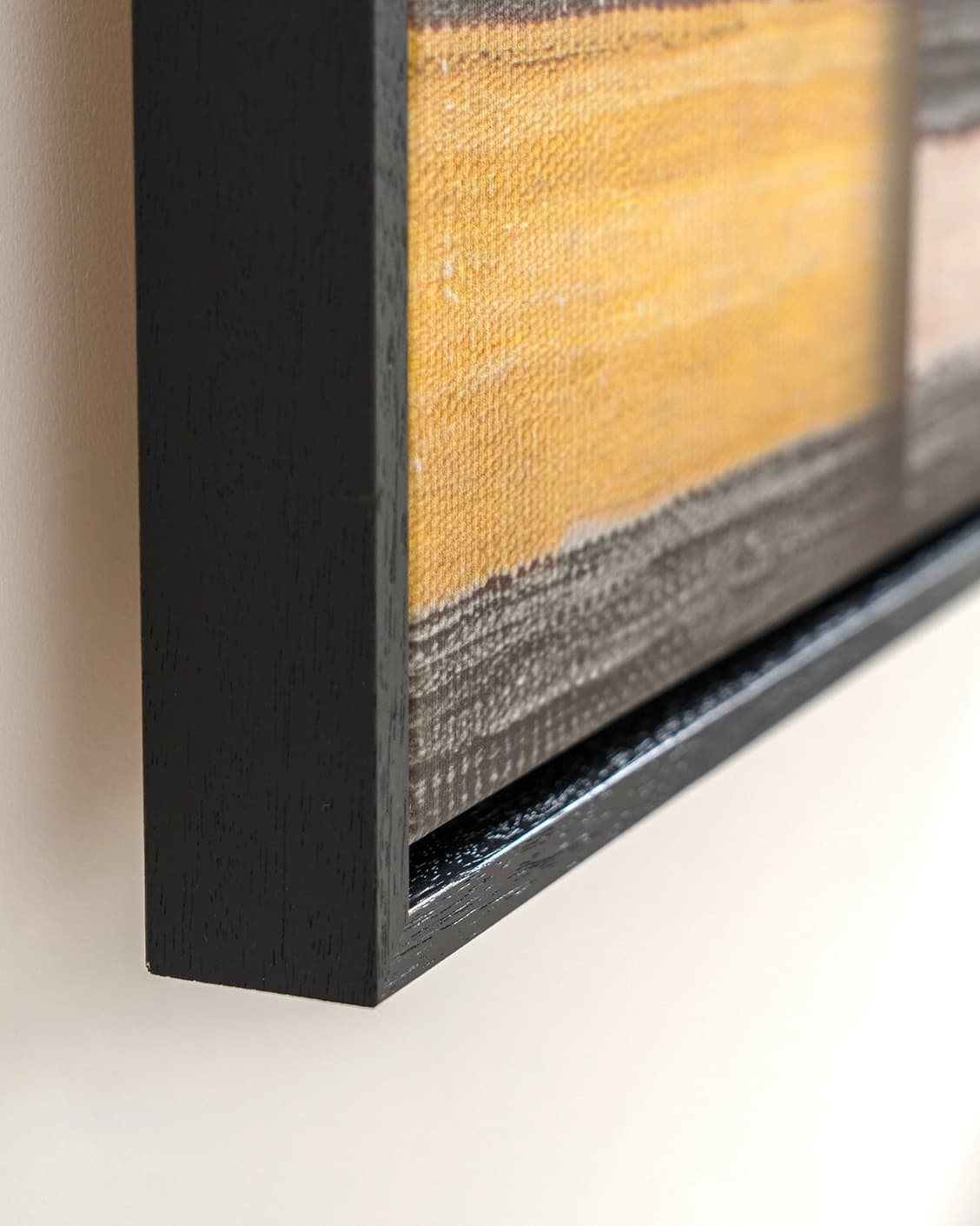 Bumblebee Grey canvas in grey, beige and yellow, shown in a lifestyle close-up as image 5