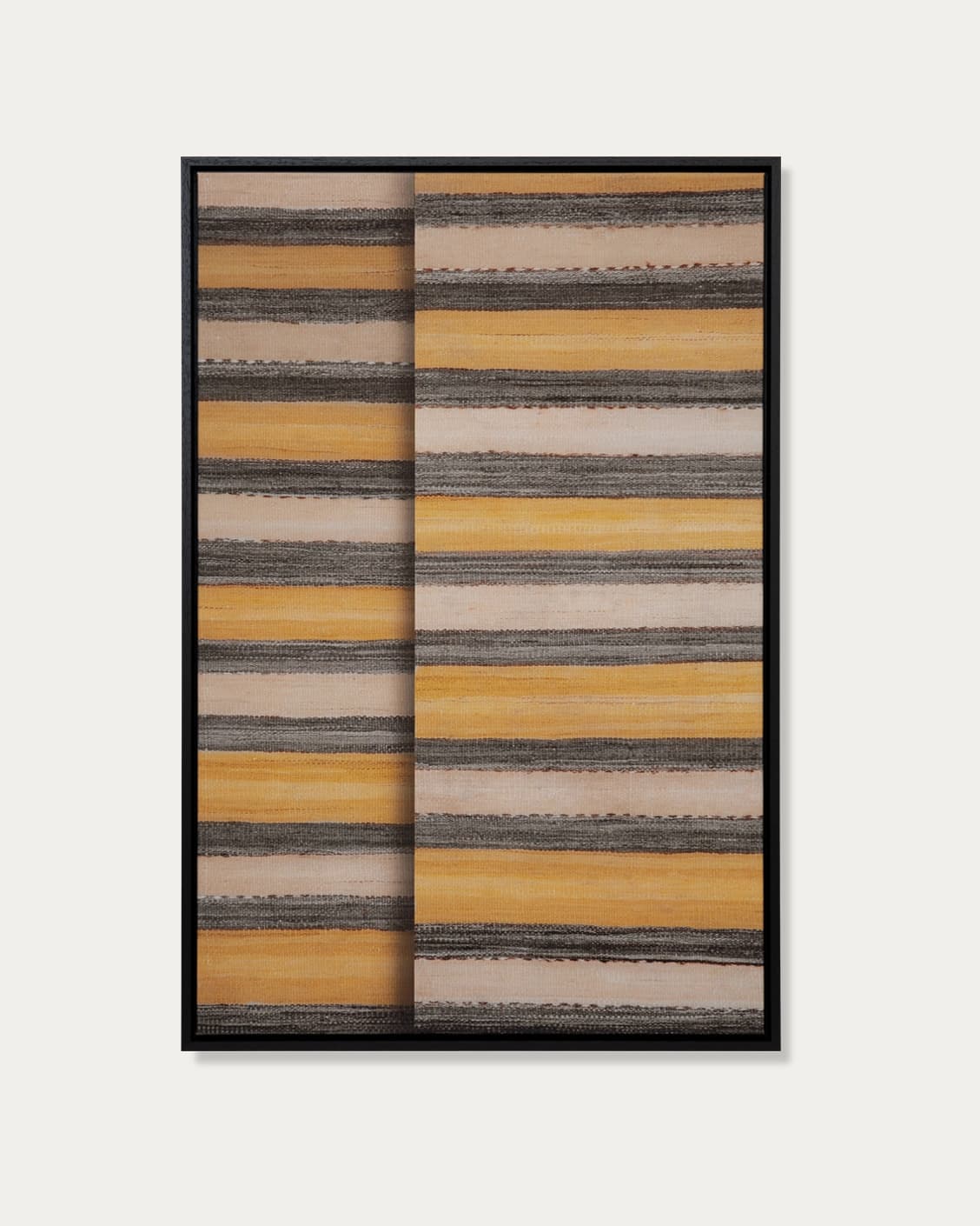 Bumblebee Grey canvas in grey, beige and yellow, shown in a product front view as image 1