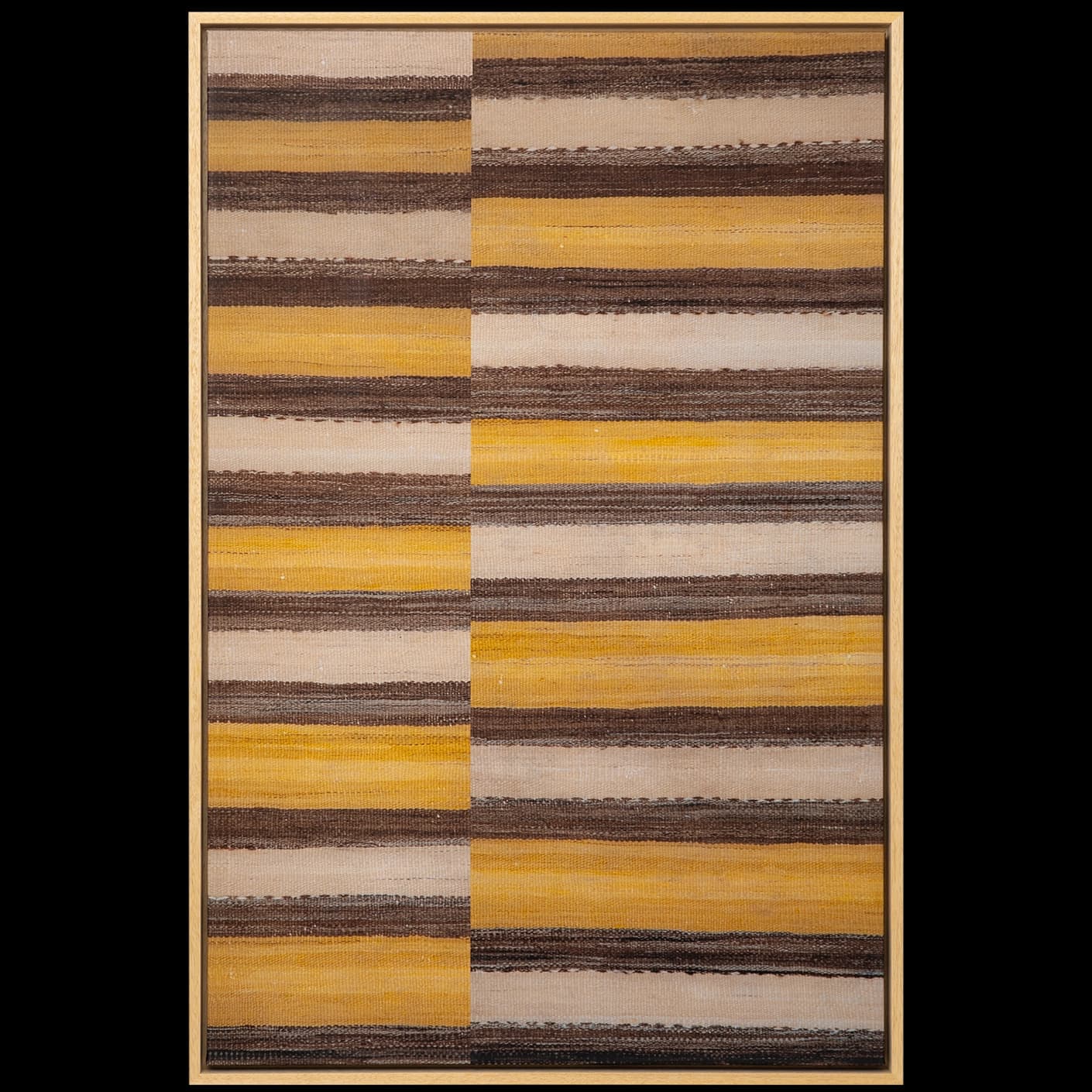 Bumblebee canvas in brown, beige and yellow, shown in a product front view as image 1