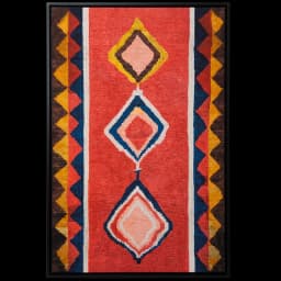 Gabbeh canvas in red, shown in a product front view as image 1