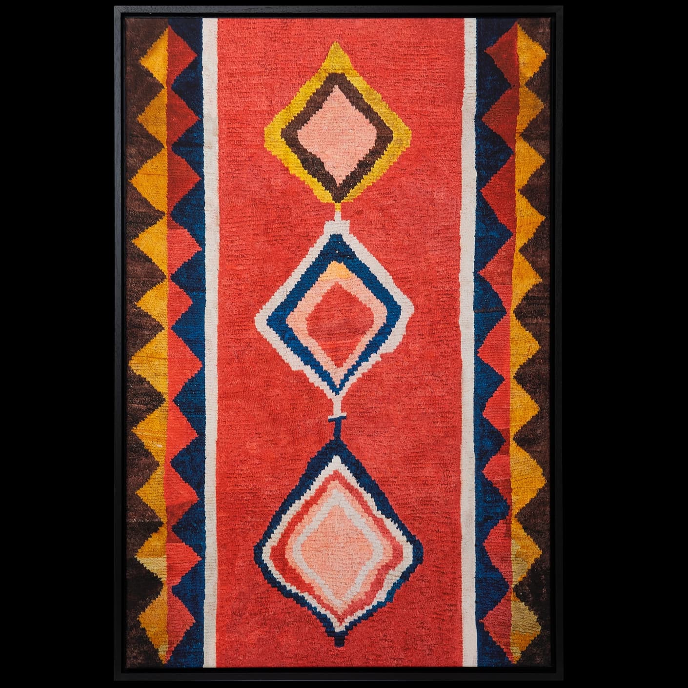 Gabbeh canvas in red, shown in a product front view as image 1