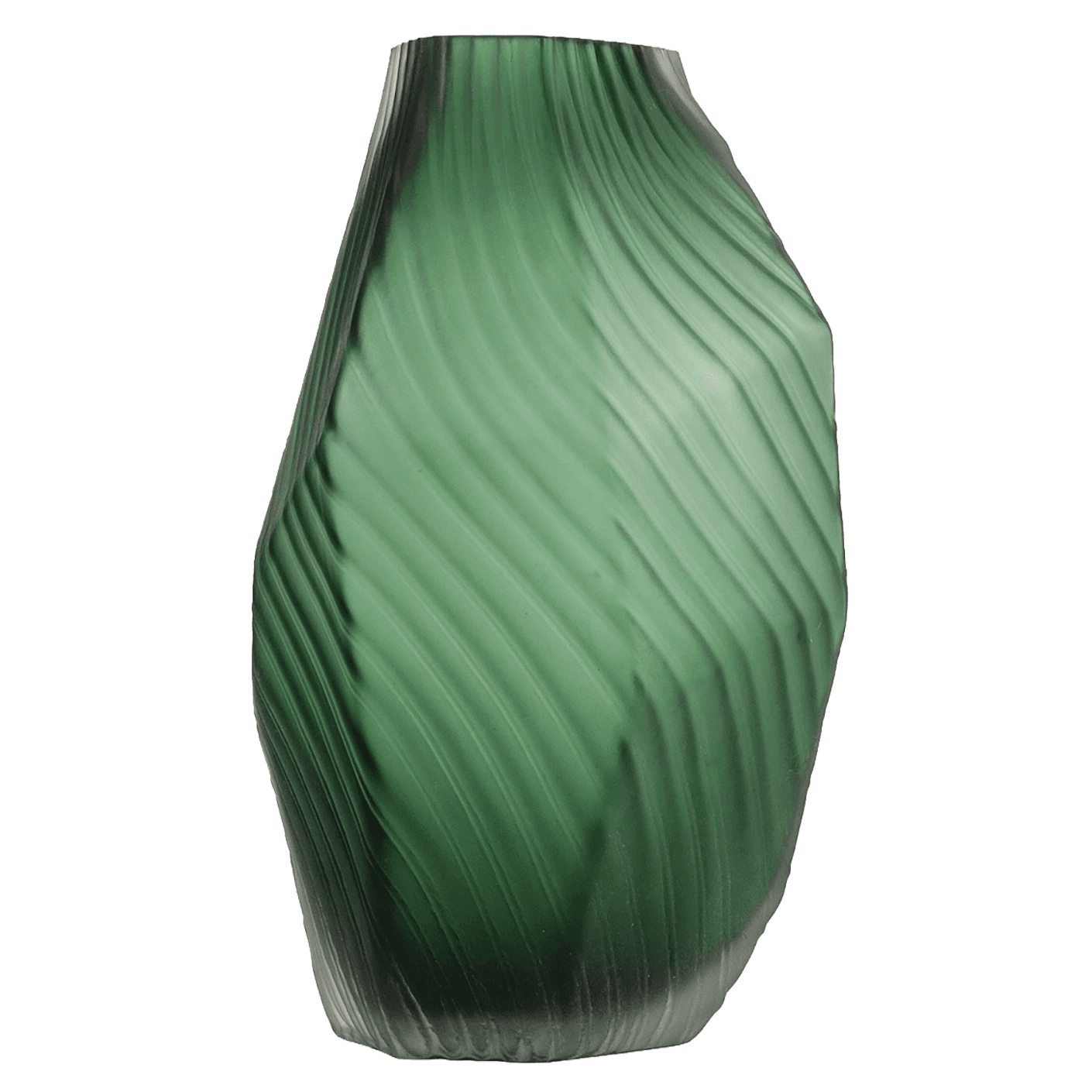 Keira Storms II vases in green, shown in a product front view as image 1