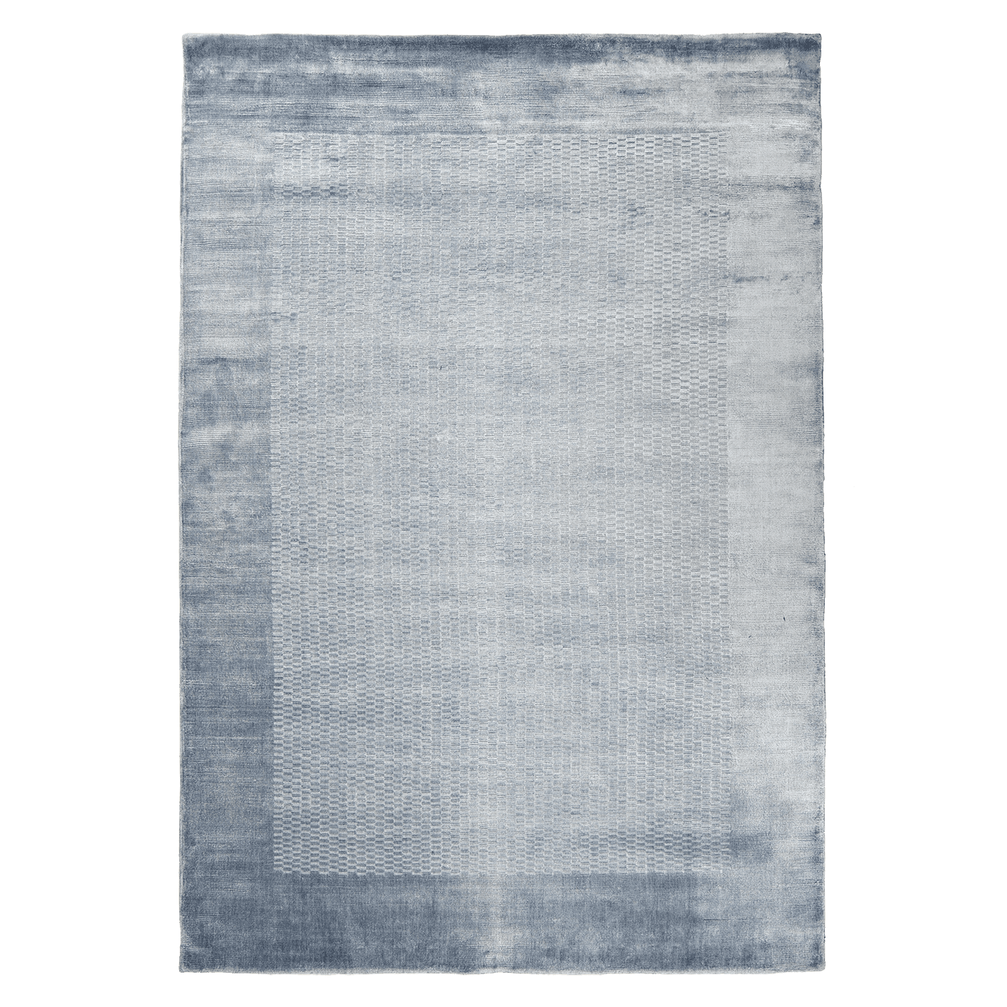 Luna Sky carpets in blue, shown in a product top view as image 1
